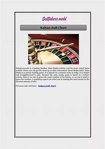 Ppt Kalyan Jodi Chart Powerpoint Presentation Free Download Id