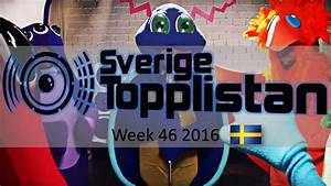 The Official Swedish Singles Chart Top 20 Week 46 November 12th 2016
