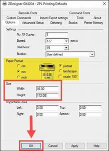 How Do I Change The Label Size Settings For My Zebra Printer Freman Help