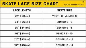 Hockey Lace Size Chart How To Choose The Right Size