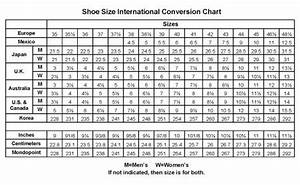 Shoe Size Conversion Chart
