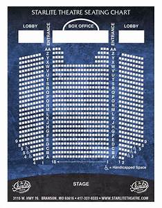Starlight Seating Chart Seating Charts Theater Seating Chart
