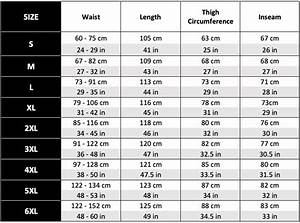 Sweatpants Size Chart Rangetrotter