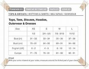 Forever 21 Size Chart Skirts