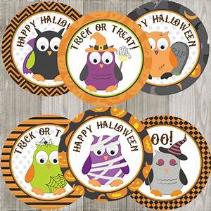 Halloween Owl Stickers Labels Party Favors Stickers Set Of 30