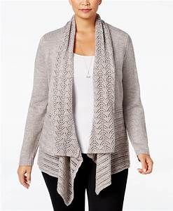  Scott Plus Size Open Front Pointelle Cardigan Only At Macy 39 S
