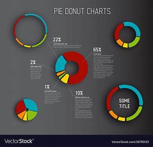 donut pie chart templates royalty free vector image