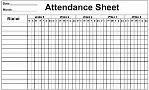 Attendance Sheet Printable