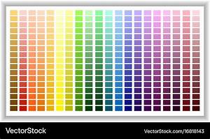 Color Palette Shade Chart Royalty Free Vector Image