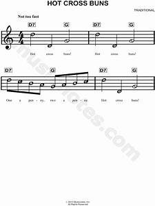 Tradtional Quot Cross Buns Quot Sheet Music For Beginners In C Major