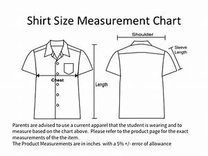 Uniform Size Measurement Chart Chop Kong Chong