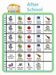 Picture After School Checklist Mobile Or Printed Charts For Kids
