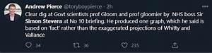 Nhs Boss Takes A Swipe At Vallance And Whitty 39 S 39 Complicated Graphs