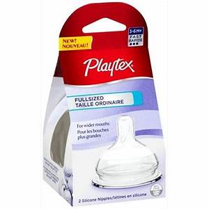 Playtex Baby Full Size Medium Flow Baby Bottle 2 Pack For
