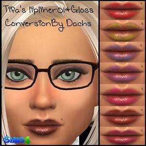 My Sims 4 Blog Tifa Lip Liner Conversion By Dachs