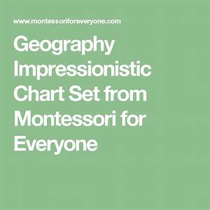 Geography Impressionistic Chart Set From Montessori For Everyone