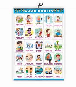 Good Habits Chart For Kids Early Learning Educational Chart Size