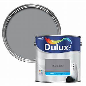 Dulux Natural Slate Matt Emulsion Paint 2 5l Departments Diy At B Q