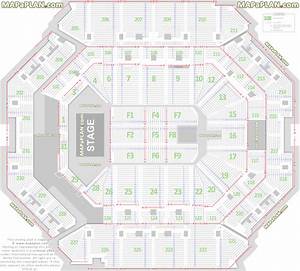 Barclays Center Brooklyn Detailed Seat Numbers Concert Chart With