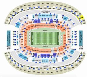 At T Stadium Seating Chart With Row Seat And Club Details