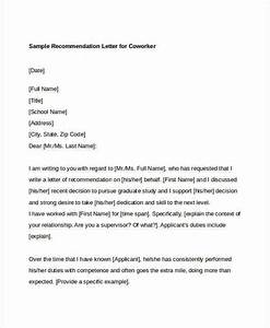 Coworker Recommendation Letter 10 Free Word Pdf Documents Download