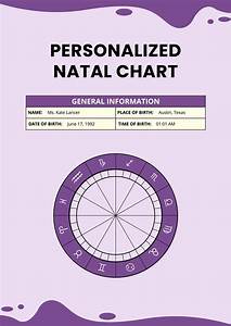 Personalized Natal Chart Template In Illustrator Pdf Download