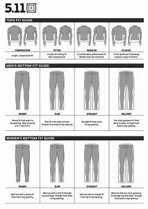 5 11 Tactical Clothing And Footwear Sizing Chart Guide Tactical Gear