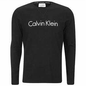 Calvin Klein Men 39 S Comfort Cotton Long Sleeve Crew Neck T Shirt Black