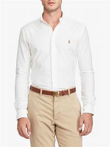Polo Ralph Cotton Oxford Slim Fit Shirt White At John Lewis