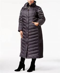 Michael Kors Plus Size Faux Fur Trim Down Maxi Coat Macy 39 S