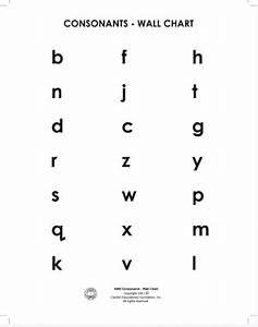 consonants wall chart the carden educational foundation