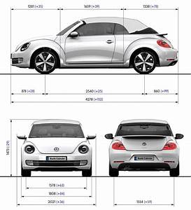 Volkswagen Beetle Cabriolet Blueprint Dimensions Car Body Design