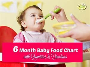 5 6 Month Baby Food Chart Indian Food Chart For 6 Months Old Baby