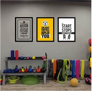 Xufan Gym Wall Art Poster Canvas Painting Motivational Fitness Prints