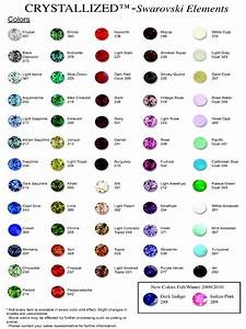 Swarovski Rhinestone And Crystal Color Chart Crystals 2 Love