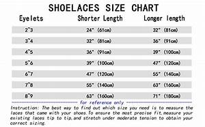 Shoes Lace Size Chart