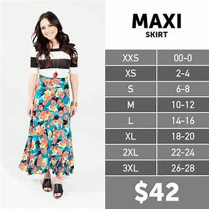 2020 Lularoe Maxi Size Chart Lularoe Maxi Lularoe Maxi Skirt