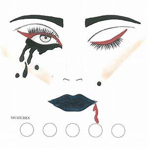 Illamasqua Face Chart Make Up Face Chart Halloween