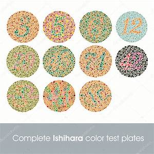 Complete Ishihara Color Test Plates Stock Vector Kaludov 6776121