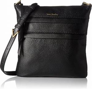 vera bradley women 39 s leather mallory triple zip hipster crossbody purse