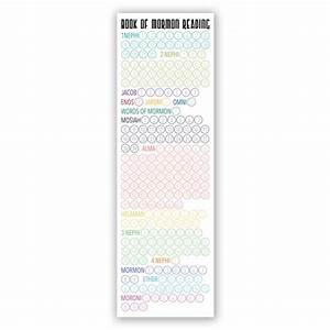 Book Of Mormon Reading Chart Bookmark Small Printable In Lds Latter