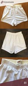 Soffe White Shorts Size Large 50 Cotton 50 Polyester In