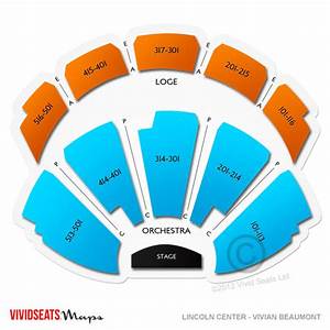 lincoln center beaumont seating chart vivid seats