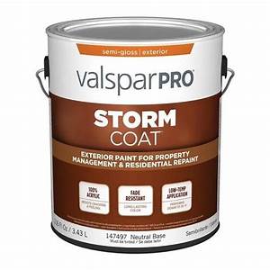 Valspar Pro Storm Coat Neutral Semi Gloss Exterior Tintable Paint 1