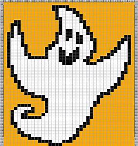 Ravelry Halloween Ghost Chart Pattern By Eileen Casey