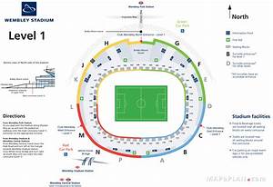 Wembley Stadium Seating Plan Level 1 Map Mapaplan Com