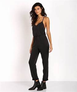 Bella Luxx Suede Jersey Jumpsuit Black Bl8388 Free Shipping At Largo