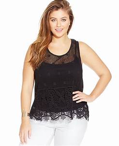  Simpson Plus Size Mckenna Lace Shell In Black Lyst