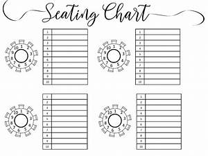 Printable Wedding Seating Chart Template
