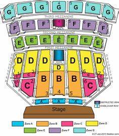 Radio City Music Hall Seating Chart With Seat Numbers Google Search